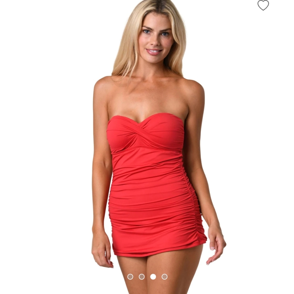 Jantzen Solids Vamp One Piece Swim Dress